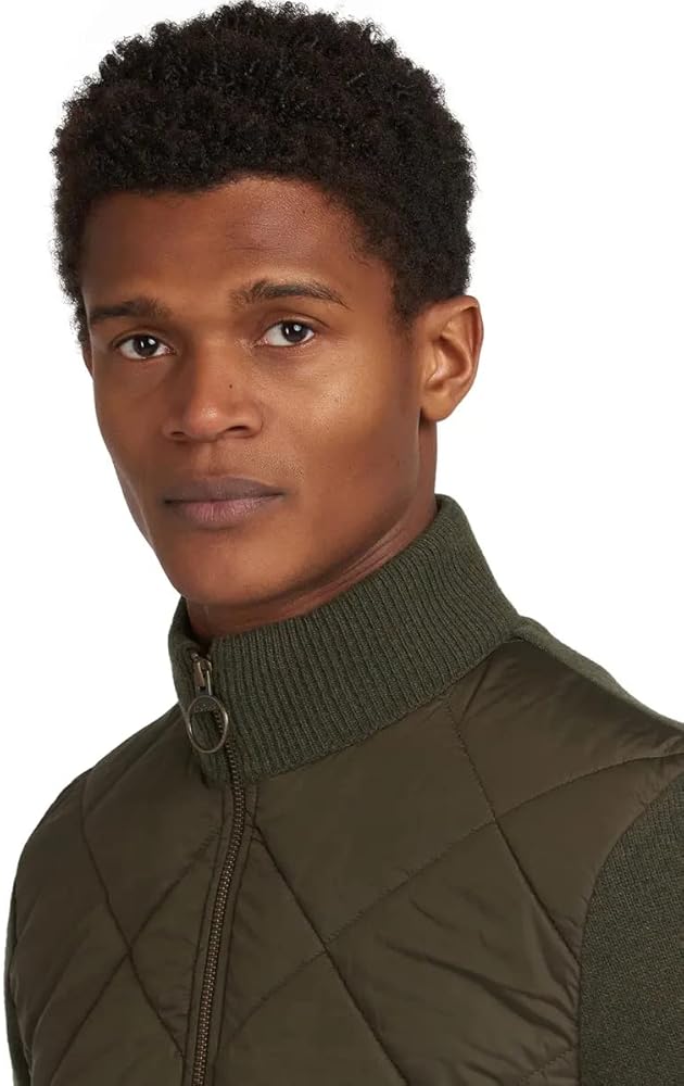 Barbour Men's Jacke Arch Diamond Quilt Knit Jacket (as1, alpha